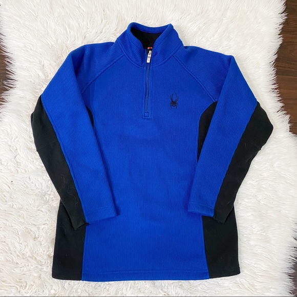 Spyder Other - Spyder Blue Half Zip Core Sweater Mens XL